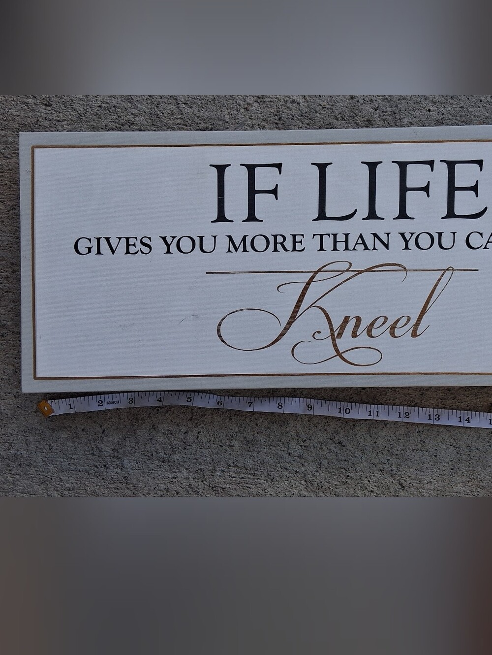 If Life Gives You More Than You Can Stand - White & Gold Wall Art Print